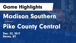 Madison Southern  vs Pike County Central  Game Highlights - Dec. 22, 2017