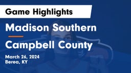 Madison Southern  vs Campbell County  Game Highlights - March 26, 2024