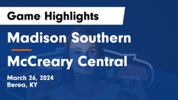 Madison Southern  vs McCreary Central  Game Highlights - March 26, 2024