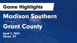 Madison Southern  vs Grant County  Game Highlights - April 2, 2024