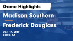 Madison Southern  vs Frederick Douglass Game Highlights - Dec. 17, 2019