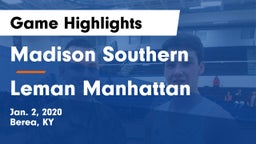 Madison Southern  vs Leman Manhattan Game Highlights - Jan. 2, 2020