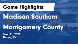 Madison Southern  vs Montgomery County  Game Highlights - Jan. 21, 2020