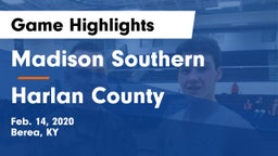 Madison Southern  vs Harlan County  Game Highlights - Feb. 14, 2020