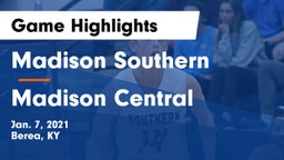 Madison Southern  vs Madison Central  Game Highlights - Jan. 7, 2021