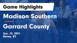 Madison Southern  vs Garrard County  Game Highlights - Jan. 19, 2021