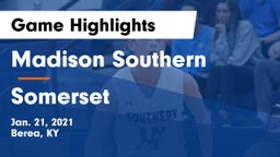 Madison Southern  vs Somerset  Game Highlights - Jan. 21, 2021