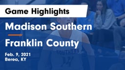 Madison Southern  vs Franklin County  Game Highlights - Feb. 9, 2021