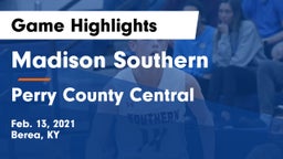 Madison Southern  vs Perry County Central  Game Highlights - Feb. 13, 2021