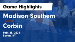 Madison Southern  vs Corbin  Game Highlights - Feb. 25, 2021