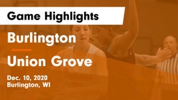 Burlington  vs Union Grove  Game Highlights - Dec. 10, 2020