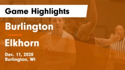 Burlington  vs Elkhorn  Game Highlights - Dec. 11, 2020