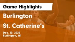 Burlington  vs St. Catherine's  Game Highlights - Dec. 30, 2020