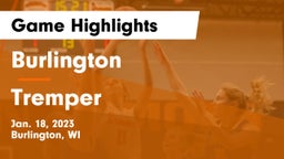 Burlington  vs Tremper Game Highlights - Jan. 18, 2023