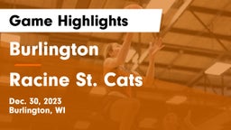 Burlington  vs Racine St. Cats Game Highlights - Dec. 30, 2023