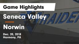 Seneca Valley  vs Norwin  Game Highlights - Dec. 20, 2018