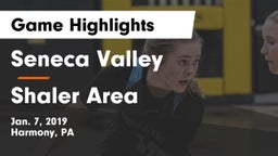 Seneca Valley  vs Shaler Area  Game Highlights - Jan. 7, 2019