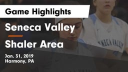 Seneca Valley  vs Shaler Area  Game Highlights - Jan. 31, 2019