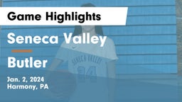 Seneca Valley  vs Butler  Game Highlights - Jan. 2, 2024