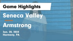 Seneca Valley  vs Armstrong  Game Highlights - Jan. 20, 2024