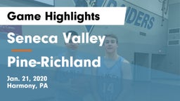 Seneca Valley  vs Pine-Richland  Game Highlights - Jan. 21, 2020