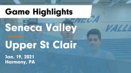 Seneca Valley  vs Upper St Clair Game Highlights - Jan. 19, 2021