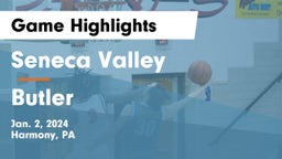 Seneca Valley  vs Butler  Game Highlights - Jan. 2, 2024