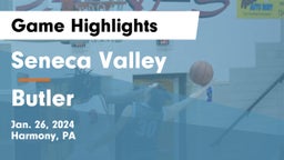 Seneca Valley  vs Butler  Game Highlights - Jan. 26, 2024