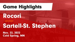 Rocori  vs Sartell-St. Stephen  Game Highlights - Nov. 22, 2022