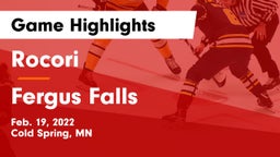 Rocori  vs Fergus Falls  Game Highlights - Feb. 19, 2022