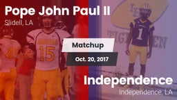 Matchup: Pope John Paul II vs. Independence  2017