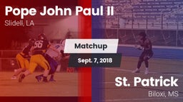 Matchup: Pope John Paul II vs. St. Patrick  2018