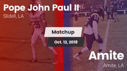 Matchup: Pope John Paul II vs. Amite  2018