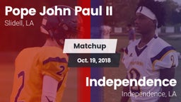 Matchup: Pope John Paul II vs. Independence  2018