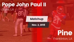 Matchup: Pope John Paul II vs. Pine  2018