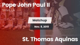 Matchup: Pope John Paul II vs. St. Thomas Aquinas 2019
