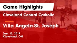 Cleveland Central Catholic vs Villa Angela-St. Joseph  Game Highlights - Jan. 12, 2019