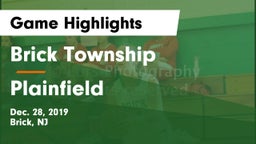 Brick Township  vs Plainfield  Game Highlights - Dec. 28, 2019