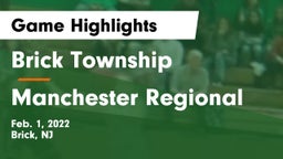 Brick Township  vs Manchester Regional  Game Highlights - Feb. 1, 2022