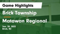 Brick Township  vs Matawan Regional  Game Highlights - Jan. 28, 2023