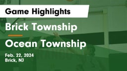Brick Township  vs Ocean Township  Game Highlights - Feb. 22, 2024