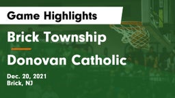 Brick Township  vs Donovan Catholic  Game Highlights - Dec. 20, 2021