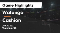 Watonga  vs Cashion  Game Highlights - Jan. 9, 2021