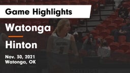 Watonga  vs Hinton  Game Highlights - Nov. 30, 2021