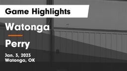 Watonga  vs Perry  Game Highlights - Jan. 3, 2023