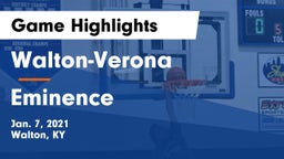 Walton-Verona  vs Eminence  Game Highlights - Jan. 7, 2021