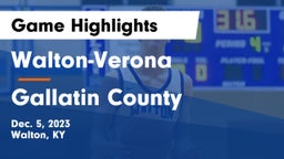 Walton-Verona  vs Gallatin County  Game Highlights - Dec. 5, 2023