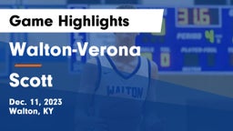 Walton-Verona  vs Scott  Game Highlights - Dec. 11, 2023