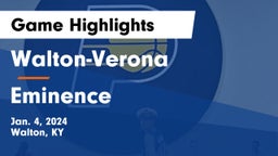 Walton-Verona  vs Eminence  Game Highlights - Jan. 4, 2024
