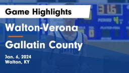 Walton-Verona  vs Gallatin County  Game Highlights - Jan. 6, 2024